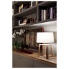 Lampe de table Scandinave bois 40W blanche BLISS FARO 28401