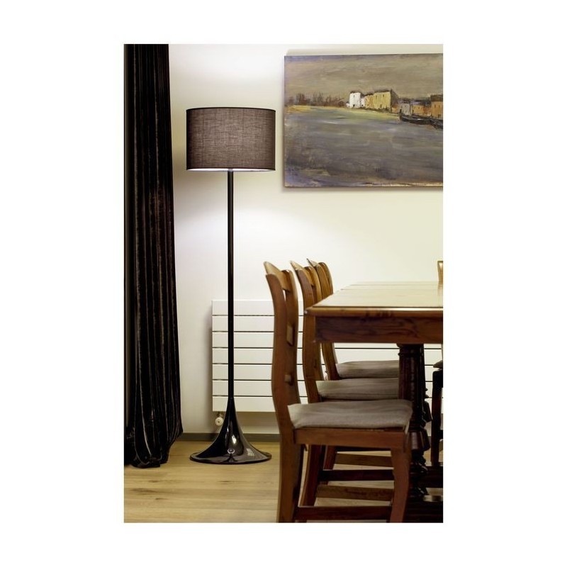 Lampadaire Moderne Black 1x60W E27 Noir FARO 29764