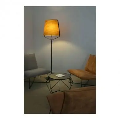 Lampadaire Interieur Noir Bois Stood 1xE27 20W Max FARO 29847