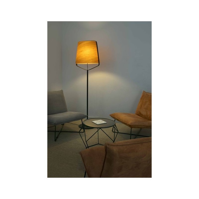 Lampadaire Interieur Noir Bois Stood 1xE27 20W Max FARO 29847