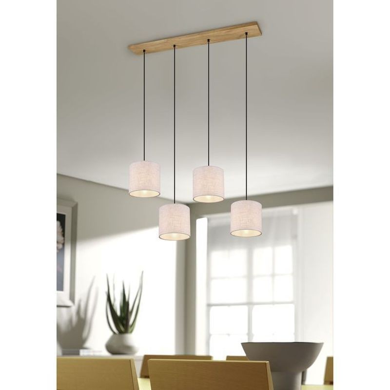 Suspension Elmau Nickel Antique 4x60W E27 TRIO LIGHTING 302100430