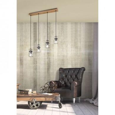 Suspension Madras Argent Antique 4x28W E27 TRI_305300488 305300488 Suspension Madras Argent Antique 4x28W E27 TRIO LIGHTING 305300488