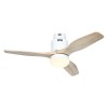 Ventilateur Plafond Aerodynamix Eco 112cm Blanc Bois naturel CASAFAN 93112323