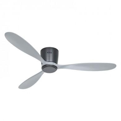 Ventilateur Plafond Eco Plano Bois 132cm Gris basalte Gris Clair CASAFAN 313297