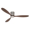 Ventilateur Plafond Eco Plano Bois 132cm Chromé Noyer CASAFAN 313288