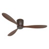 Ventilateur Plafond Plano Bois 132cm Bronze Noyer CASAFAN 313294