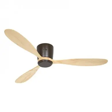 Ventilateur Plafond Eco Plano Bois 132cm Bronze Bois naturel WiFi CASAFAN 313295