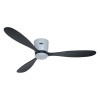 Ventilateur Plafond Eco Plano Bois 132cm Gris clair Noir CASAFAN 313299