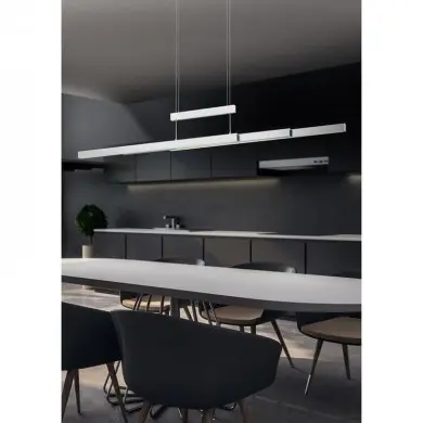 Suspension Trajan Nickel Mat 1x42W SMD LED TRIO LIGHTING 375310507