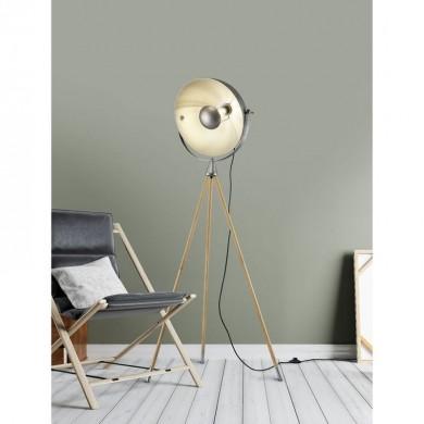 Lampadaire Cinéma Trepied Delhi Nickel 1x60W E27 D66 TRI_403400167 403400167 Lampadaire Cinéma Trepied Delhi Nickel 1x60W E27 D66 TRIO LIGHTING 403400167
