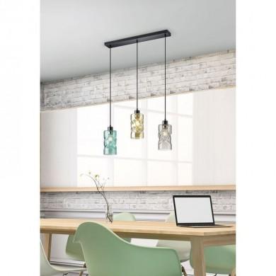 Suspension Swirl Noir Mat 3x42W E27 REALITY R30533017