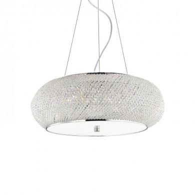 Suspension PASHA Chrome 10x40W IDEAL LUX 82196