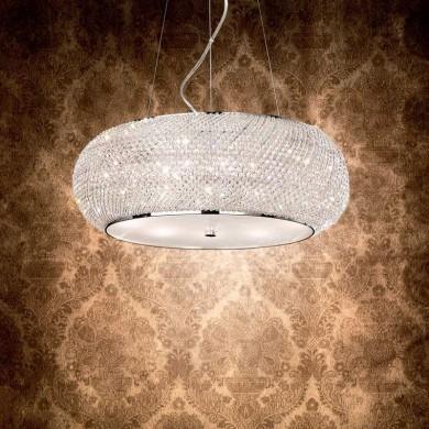 Suspension PASHA Chrome 10x40W IDEAL LUX 82196