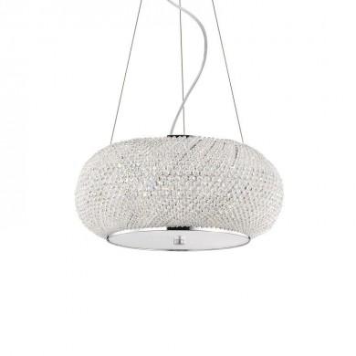 Suspension PASHA Chrome 6x40W IDEAL LUX 82158