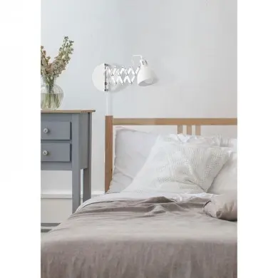 Applique Scissor Blanc Mat 1x28W E14 REALITY R20321031