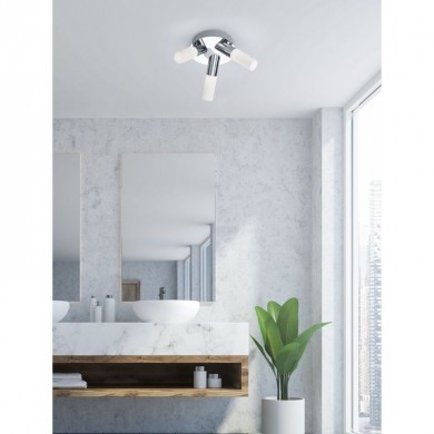 Plafonnier Salle de Bain Dylan Chromé 3x4W SMD LED TRI_683310306 683310306 Plafonnier Salle de Bain Dylan Chromé 3x4W SMD LED TRIO LIGHTING 683310306
