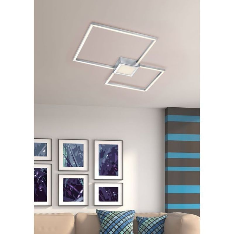 Plafonnier Hydra Nickel Mat 1x28W SMD LED L65 TRI_676210307 676210307 Plafonnier Hydra Nickel Mat 1x28W SMD LED L65 TRIO LIGHTING 676210307