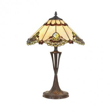 Brilliant Moda Lampe de table Lampe de chevet bureau luminaire e27 bois métal violet