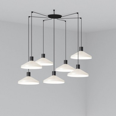 Suspension Kombo Beige L- 7x15W E27 FAR_68596-7L 68596-7L Suspension Kombo Beige L- 7x15W E27 FARO 68596-7L