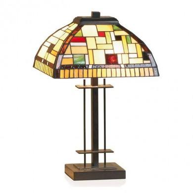 Lampe Tiffany MOSAIK 2xE27 D35 MYTIFFANY TT109+PBLM12