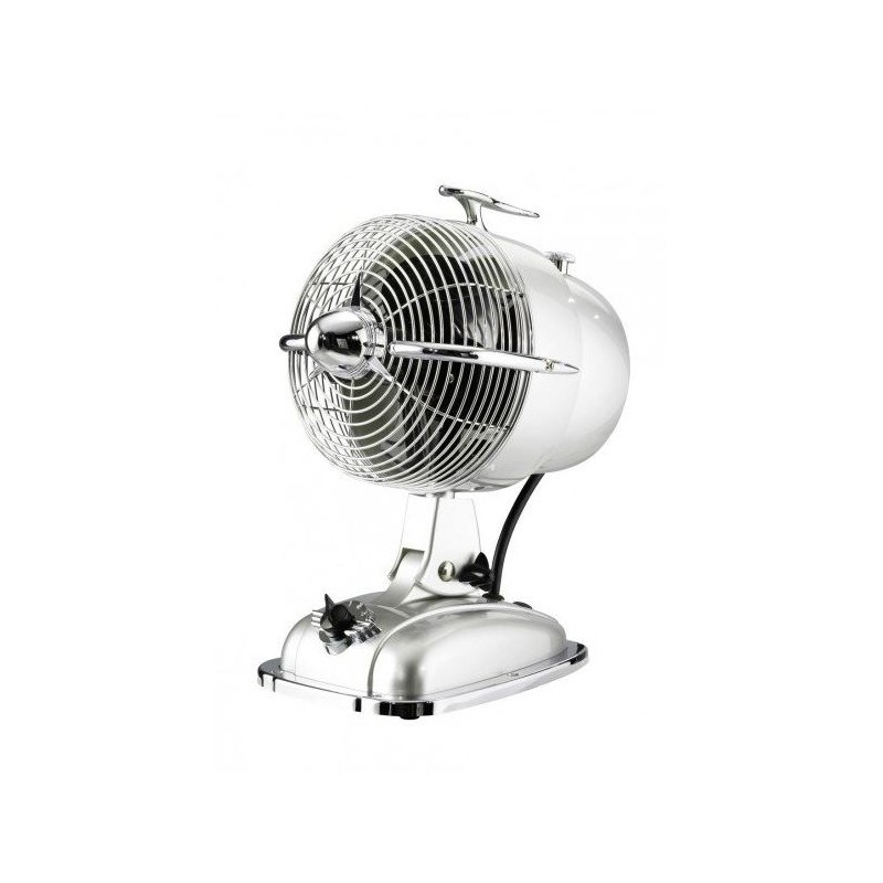 Ventilateur de table RetroJet Blanc brillant CAS_301504 301504 Ventilateur de table RetroJet Blanc brillant CASAFAN 301504