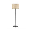 Lampadaire Mambo Noir Rotin H1540 1x15W E27 FARO 64313-49