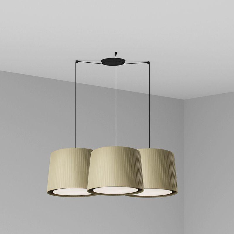 Suspension Samba Noir Vert 3x15W E27 FAR_64314-46-3L 64314-46-3L Suspension Samba Noir Vert 3x15W E27 FARO 64314-46-3L