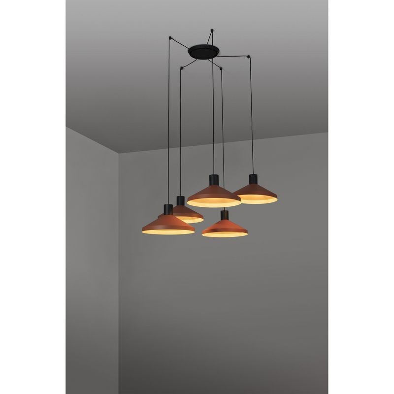 Suspension Kombo Terracotta 5x15W E27 FARO 68597-5L