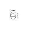 Lampe TakeAway Blanc 1x1,5W LED FARO 01015