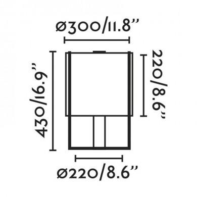 Lampe Drum Noir Beige 1x15W Max E27 FARO 24020-31