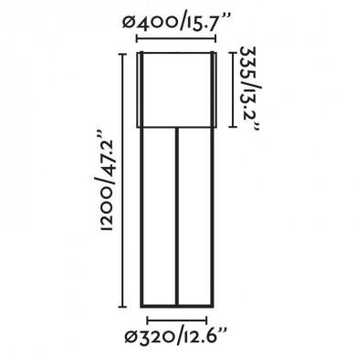 Lampadaire Drum Beige 1x15W Max E27 FARO 24023-33