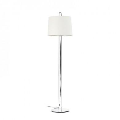 Lampadaire Montreal Blanc Chrome 1x15W E27 FARO 24037-07