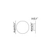 Applique Murale Tou Gris 1x12W LED FARO 01208