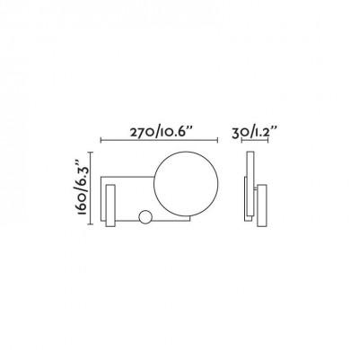 Applique Murale Klee 1x10W LED FARO 20065