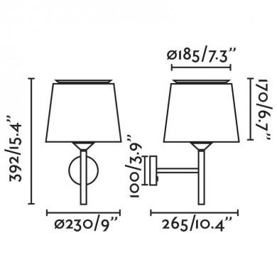 Applique Murale Savoy Blanc 1x15W E27 FARO 20300-92