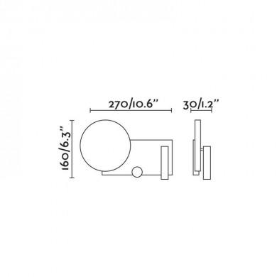 Applique Murale Klee Noir 1x10W LED FARO 20066