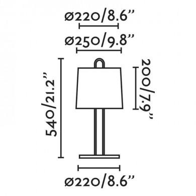 Lampe Montreal Nickel Beige 1x15W E27 FARO 24034-05