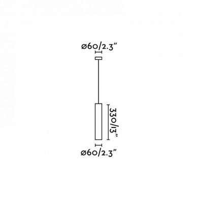 Suspension Stan Noir 1x8W GU10 LED FARO 43755