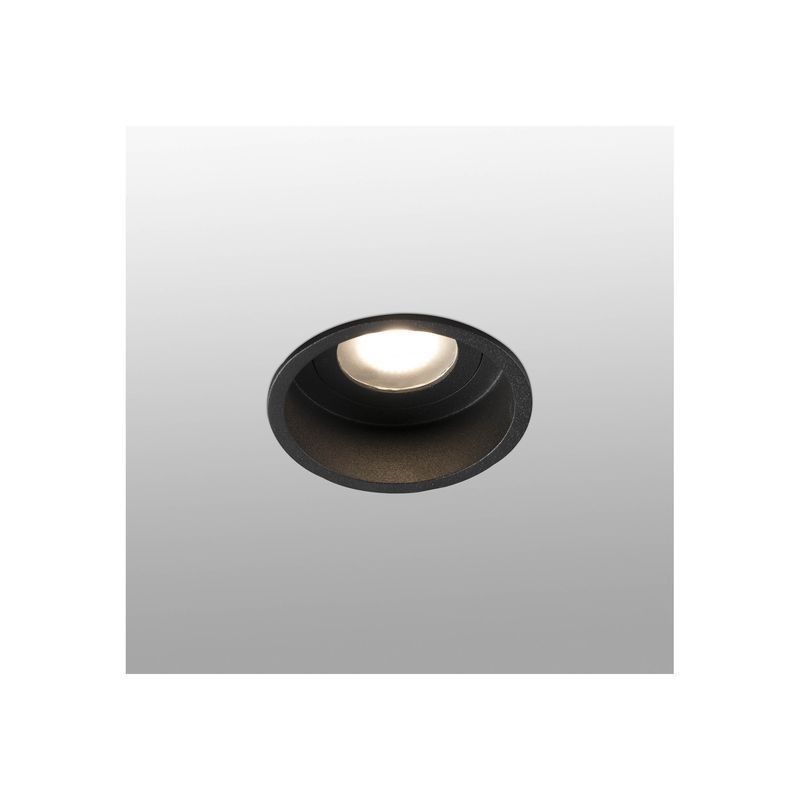 Encastré Intérieur Hyde Noir Rond 1x8W GU10 LED FARO 40115