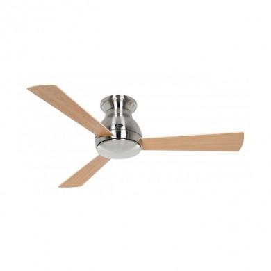 Ventilateur Plafond Eco Pallas 116cm Chrome Erable Hetre CASAFAN 311670