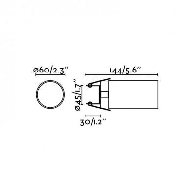 Encastré Intérieur Stan Blanc 1x8W GU10 LED FARO 43752