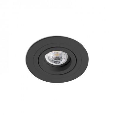 Encastré Intérieur Radón Noir Rond Orientable FARO 43408