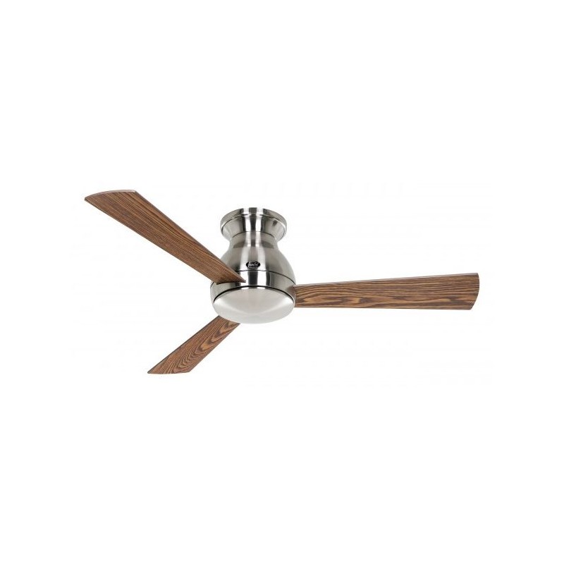 Ventilateur Plafond Eco Pallas 116cm Chrome Noyer Chene CAS_311671 311671 Ventilateur Plafond Eco Pallas 116cm Chrome Noyer Chene CASAFAN 311671