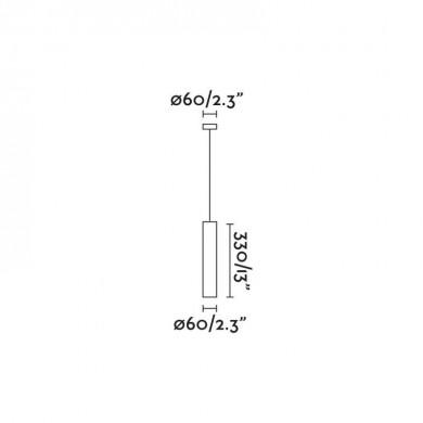 Suspension Stan Or satiné 1x8W GU10 LED FARO 43756