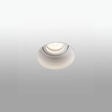 Encastré Intérieur Hyde Blanc Rond Orientable 1x8W GU10 LED FARO 40110