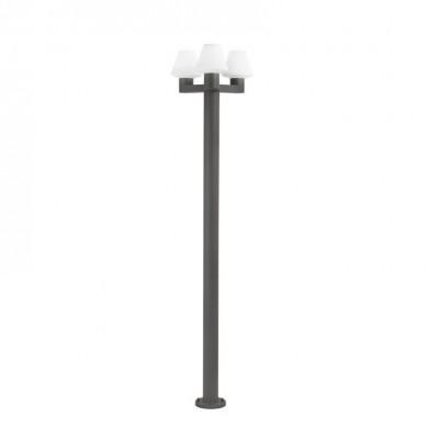 Lampadaire Extérieur Mistu Gris foncé 3x15W E27 FARO 74436F3-02