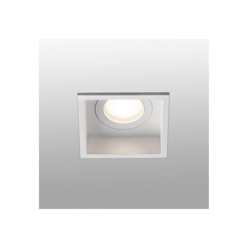 Encastré Intérieur Hyde Blanc Carré 1x8W GU10 LED L89 FARO 40116