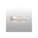 Encastré Intérieur Hyde Blanc Carré Orientable L164 2x8W GU10 LED