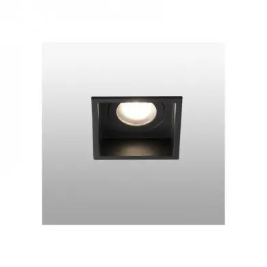 Encastré Intérieur Hyde Noir Carré 1x8W GU10 LED FARO 40117