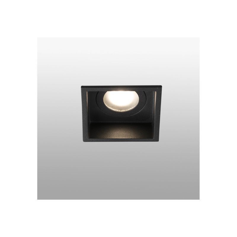 Encastré Intérieur Hyde Noir Carré 1x8W GU10 LED FARO 40117